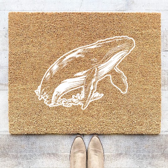 Whale Ocean Marine Coir Doormats