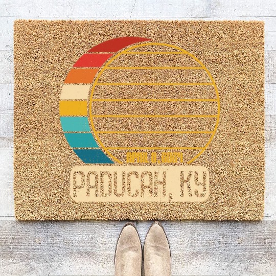 Total Solar Eclipse Kentucky Paducah April 28 2024 Coir Doormats