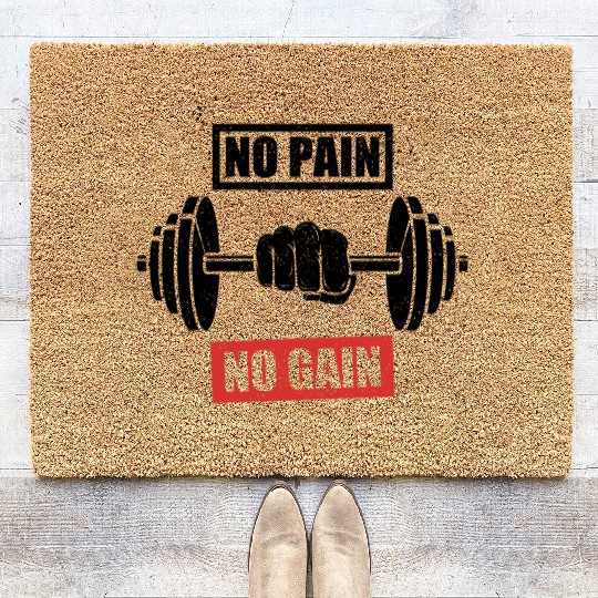 Power Up Your Workout With Our No Pain No Gain Gym Coir Doormats