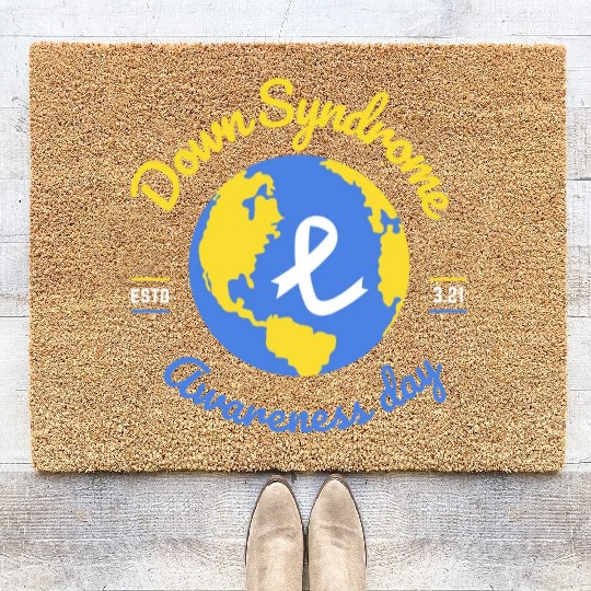World Down Syndrome Awareness Day Coir Doormats