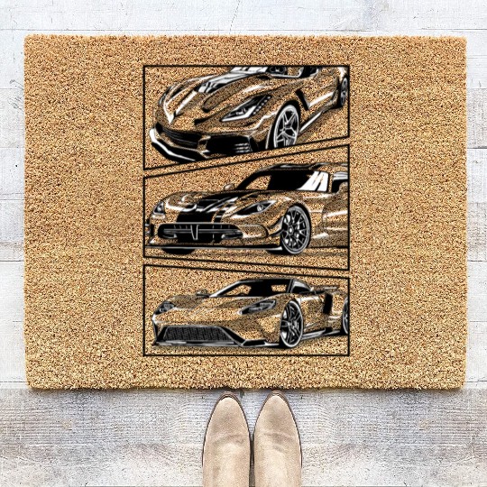 Fancy Super fast Car Coir Doormats