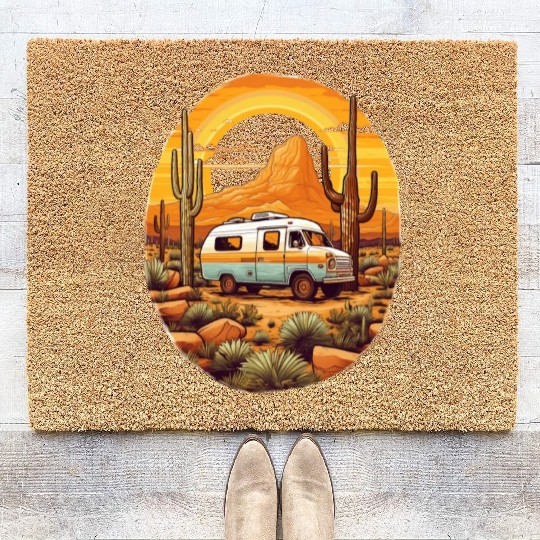 Nature, camping, freedom, independent, gift, Coir Doormats