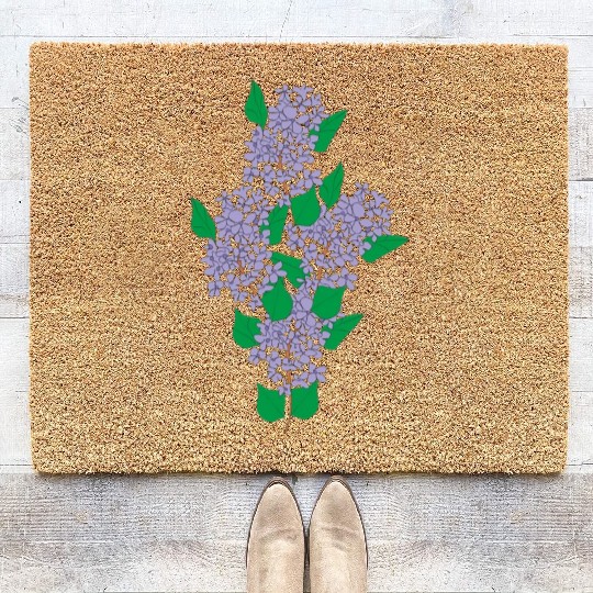 Lilac Flower T ShirtLilac Coir Doormats by Alekvik