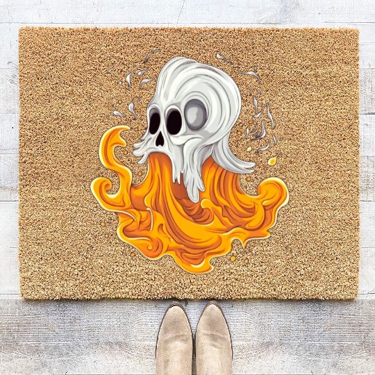 Eerie Halloween Ghoul, Spooky Season Delight 15 Coir Doormats
