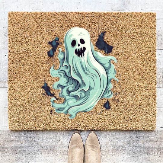 Eerie Halloween Ghoul, Spooky Season Delight 13 Coir Doormats