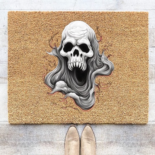 Eerie Halloween Ghoul Art, Spooky Season Delight 3 Coir Doormats