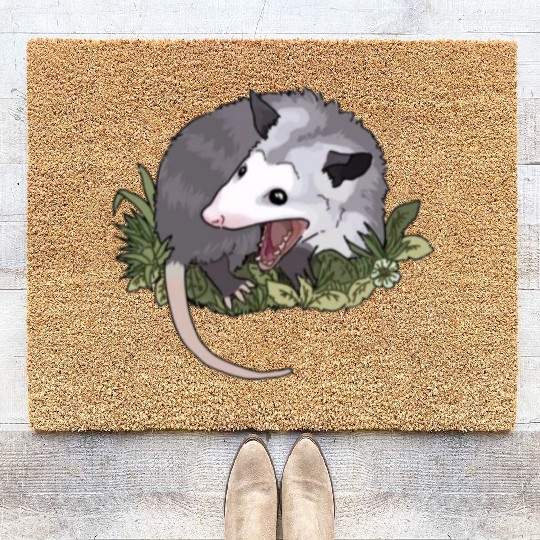Screaming possum, Funny Animal Coir Doormats