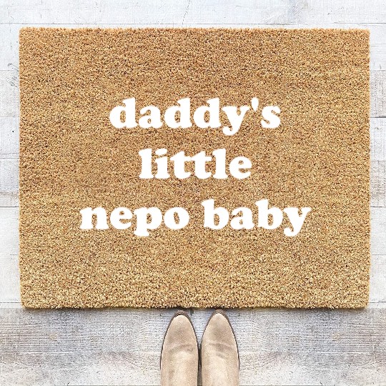 Daddy's Little Nepo Baby Coir Doormats