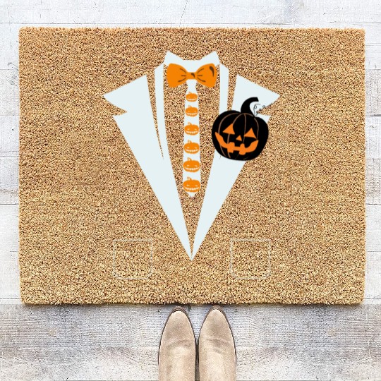 Hilarious Halloween Suit Costume Coir Doormats