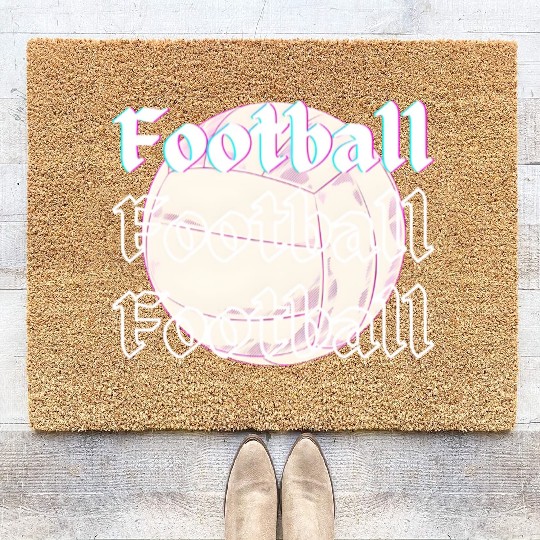 Football is life , sport lover Coir Doormats