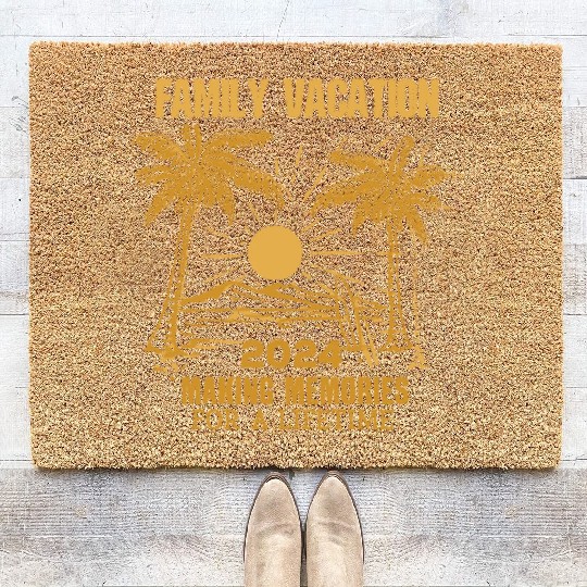 Family Vacation 2024 Making Memories Coir Doormats