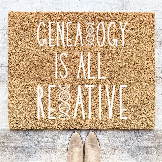 Genealogy Is All Relative Coir Doormats