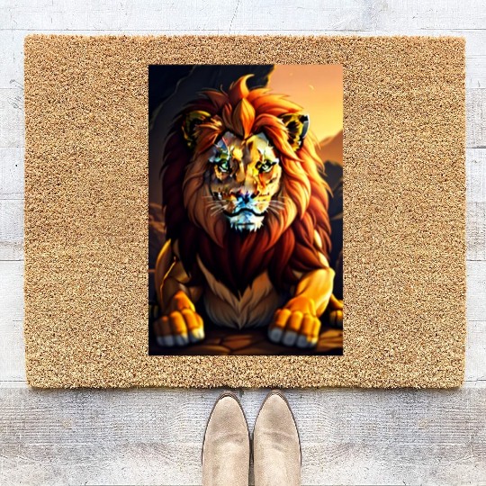 the lion king Coir Doormats