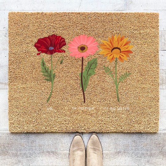 Big sister and mom and me Coir Doormats