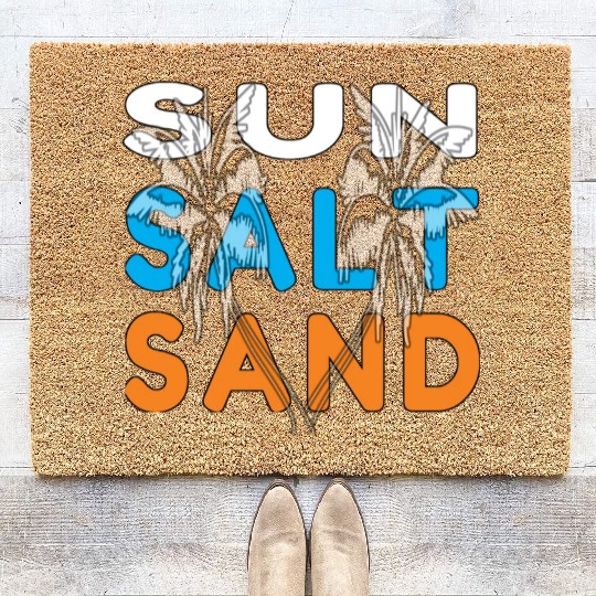 Sun,Salt, and Sand Beach Life Coir Doormats
