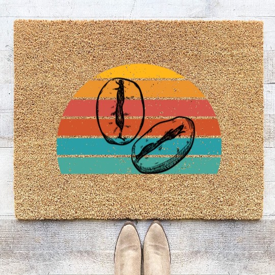 Retro Coffee Vintage Coffee Coir Doormats