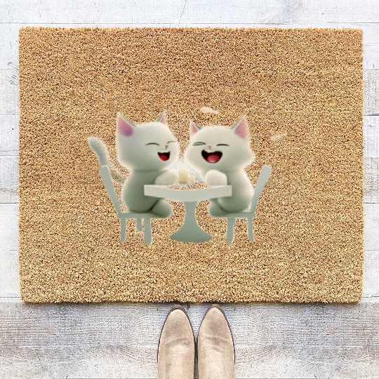 Workout Kitten My Swole On Dumbbell Cat Sport Gift Coir Doormats