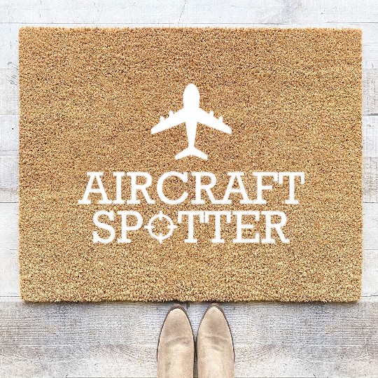 Aircraft Spotter Coir Doormats