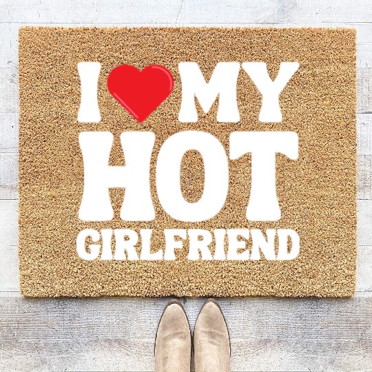 I Love My Girlfriend Coir Doormats