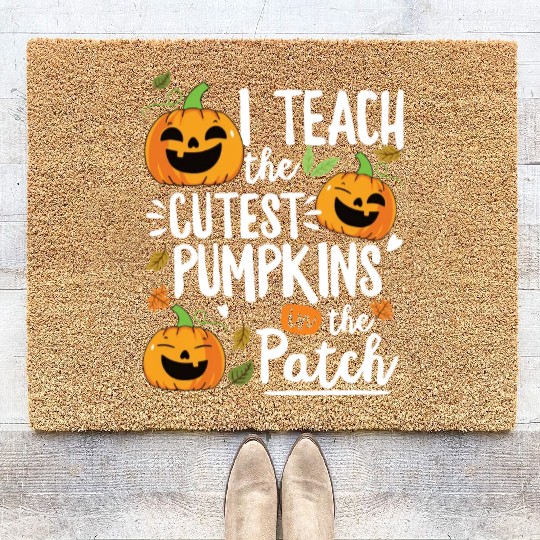 Teacher Halloween Pre K Teacher Kindergarten Coir Doormats