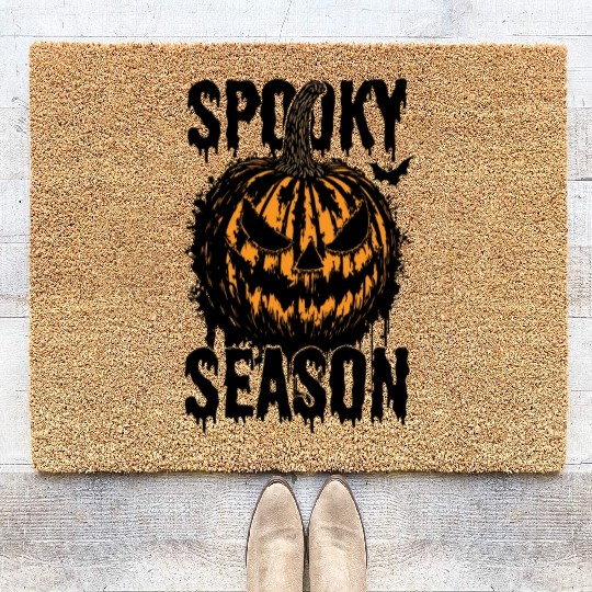 Halloween Jack O Lantern Spooky Season Coir Doormats