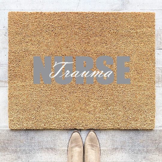 Trauma Nurse Outfit Emergency Nurse Coir Doormats