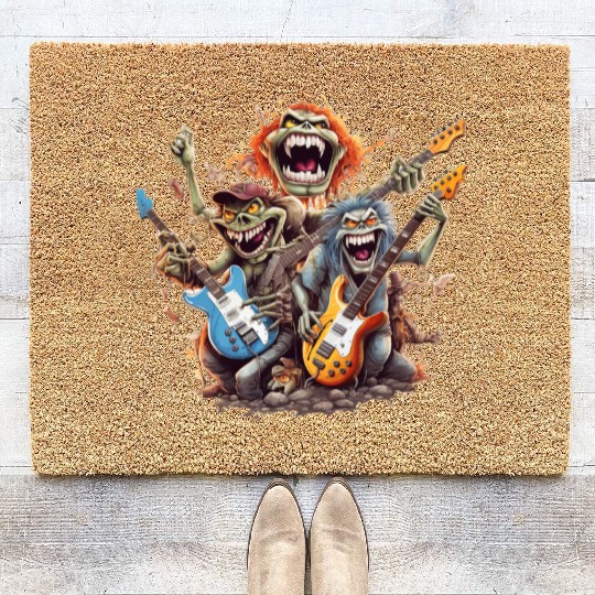 Monsters of Rock and Roll for Music enthusiasts Coir Doormats