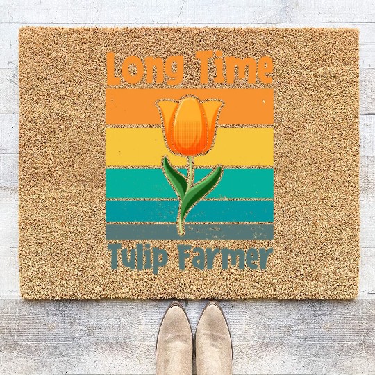 Tulip Gardening Farmer Coir Doormats