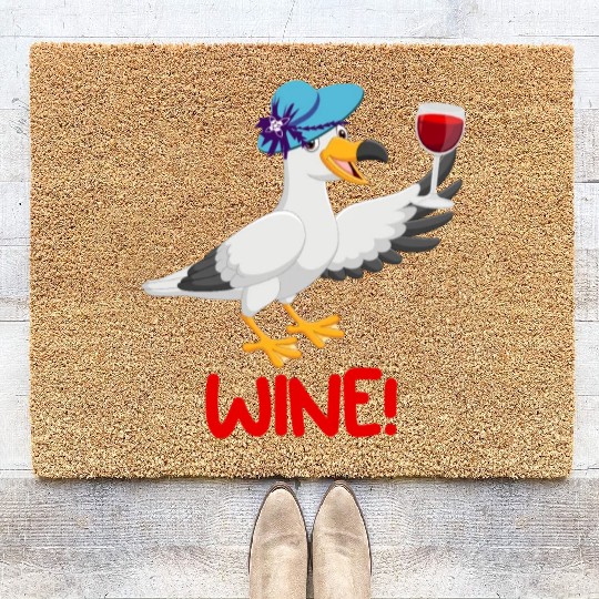 Seagull Coir Doormats Wine Lover North German Seagulls