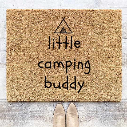 Little Camping Buddy Cute Adventure Partner Coir Doormats