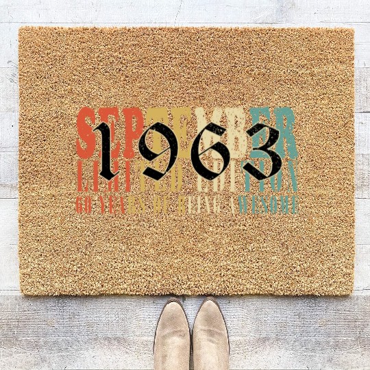 september 1963 Anniversary september 1963 septembe Coir Doormats
