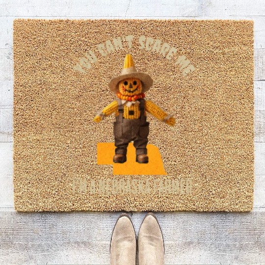 I’m a Nebraska Farmer Halloween Fall Autumn Coir Doormats