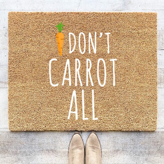 Funny Gardening Carrot Coir Doormats