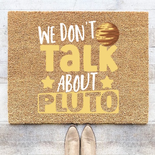 Astrology We Don't Talk About Pluto Solar System Coir Doormats
