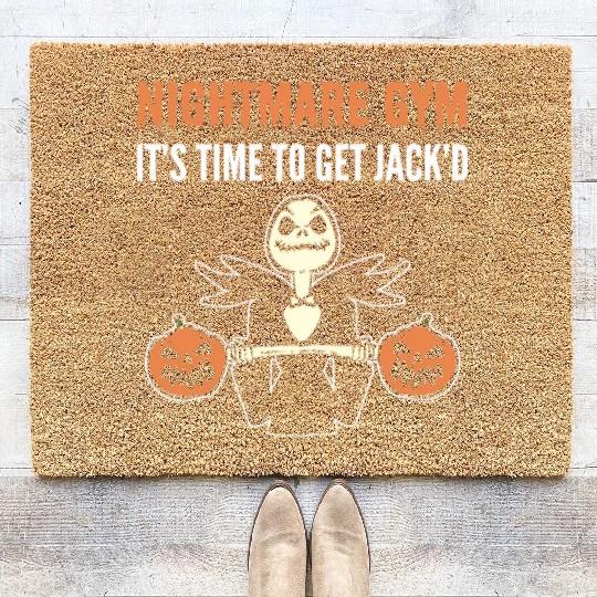 Nightmare Gym Grim Reaper Fan Gift Coir Doormats