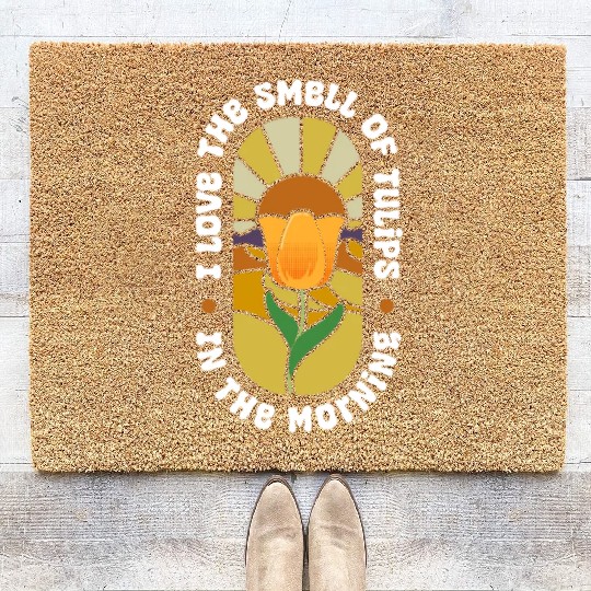Tulip Gardening Love Coir Doormats