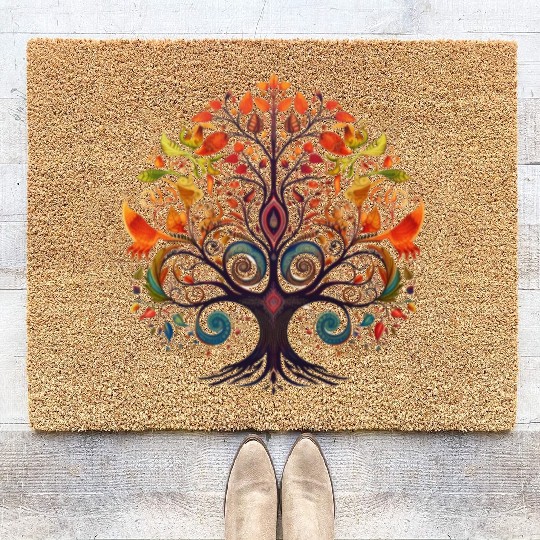 Tree Lovers Tree of Life Coir Doormats