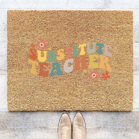 Substitute Teacher Back To School Sub Teacher Coir Doormats