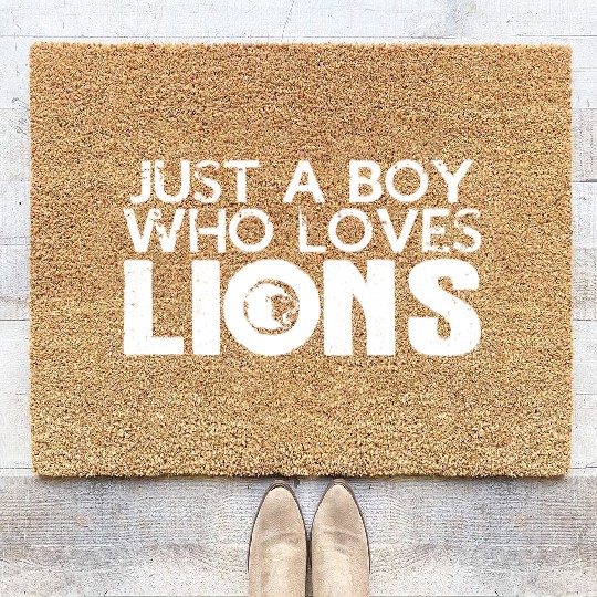 Lion Love Boy Tamer Mane Savanna Coir Doormats