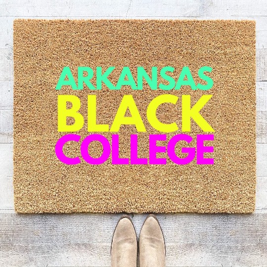 Arkansas Yellow Black College Coir Doormats (Invest Edt)