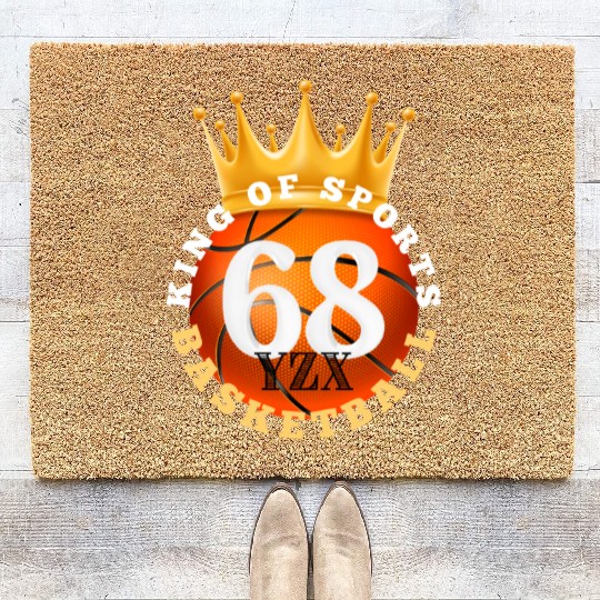 Basketball, king of sports Coir Doormats