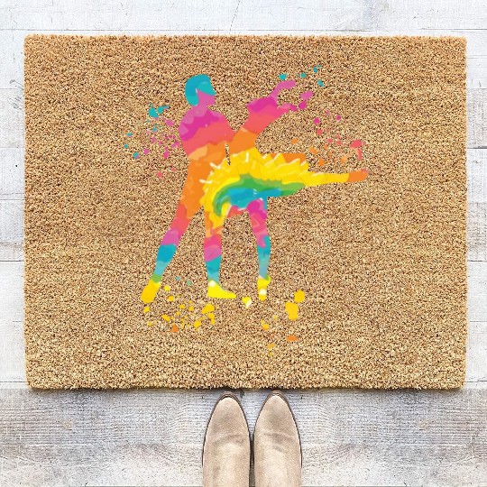 Ballet Dance Couple Woman Ballerina Coir Doormats