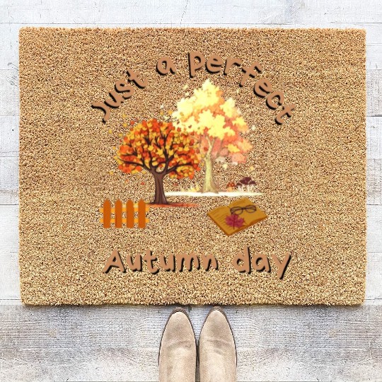 Just a perfect Autumn day Coir Doormats