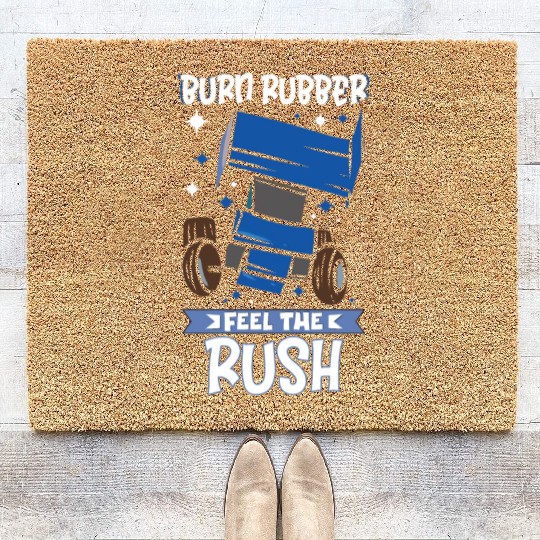 Sprint Car Mom Dirt Track Racing Racing Race Day Coir Doormats
