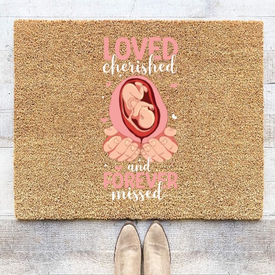 Infant Loss Miscarriage Awareness Pregnancy Loss Coir Doormats