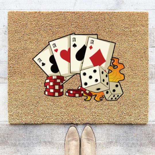 Poker Ace Texas Hold'em Coir Doormats