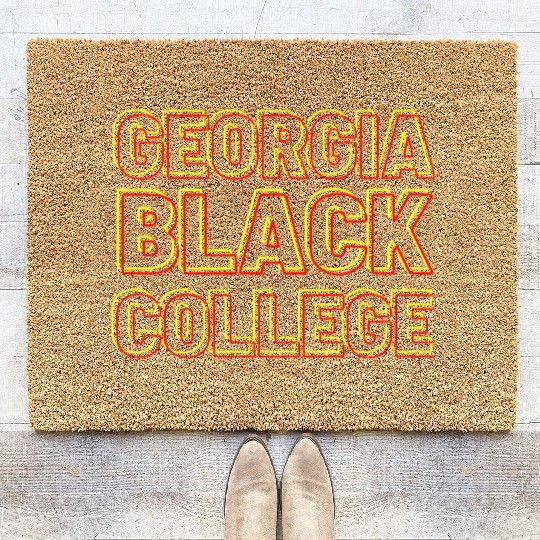 Georgia Burger Black College (Invisible-Set) Ed. Coir Doormats