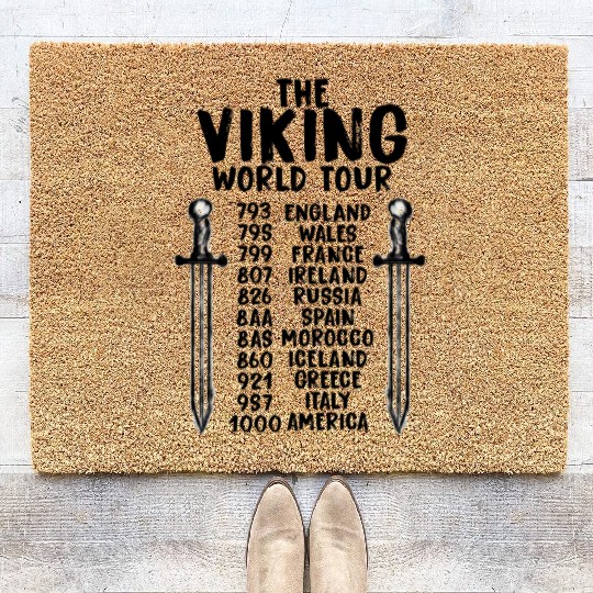 The Viking World Tour Coir Doormats