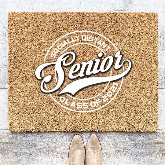 Graduating 2021 Senior Class Back To School Social Coir Doormats