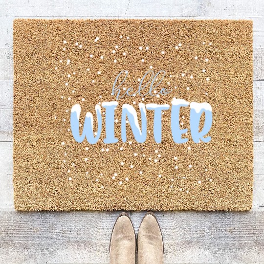 Hello winter Coir Doormats